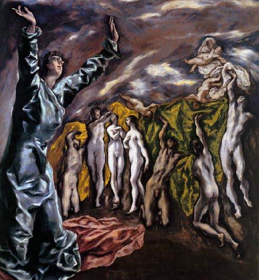 El Greco The Opening of the Fifth Seal Sweden oil painting art